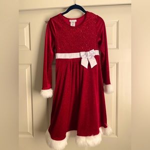 Bonnie Jean Big girls Christmas dress, size 16, never worn